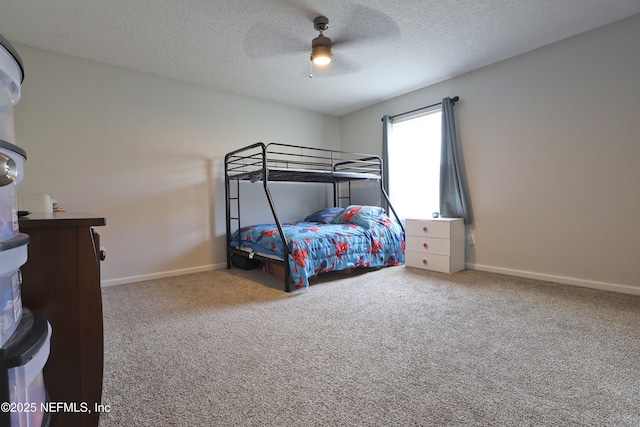 3038 Majestic Oaks Ln, Green Cove Springs, FL 32043 - bedroom with baseboards, carpet flooring, and a textured ceiling