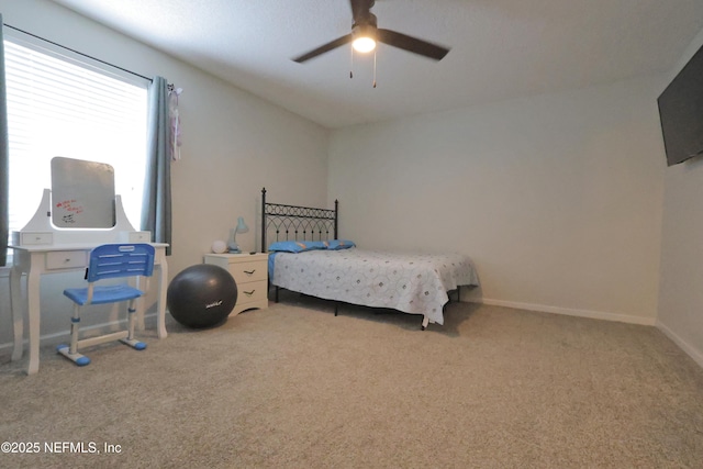 3038 Majestic Oaks Ln, Green Cove Springs, FL 32043 - carpeted bedroom with baseboards and a ceiling fan