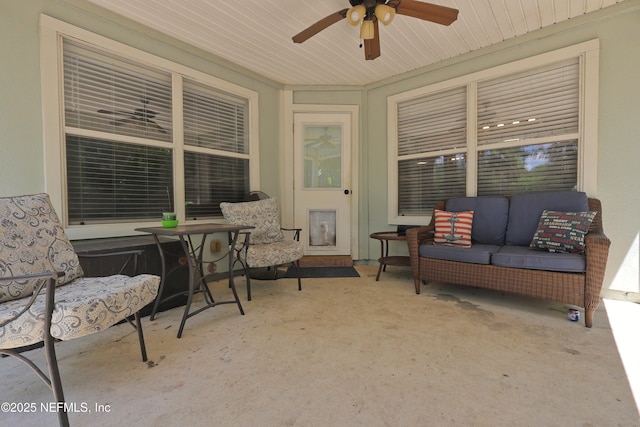 3038 Majestic Oaks Ln, Green Cove Springs, FL 32043 - sunroom / solarium with ceiling fan