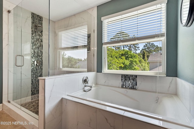 11725 Paddock Gates Dr, Jacksonville, FL 32223 - full bathroom featuring a stall shower and a garden tub