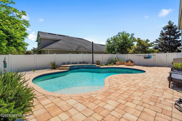 11725 Paddock Gates Dr, Jacksonville, FL 32223 - view of pool featuring a patio area and a fenced backyard