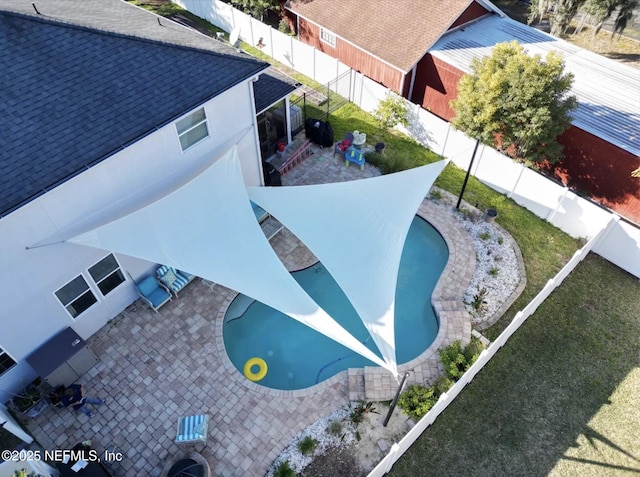 11725 Paddock Gates Dr, Jacksonville, FL 32223 - bird's eye view of a pool area