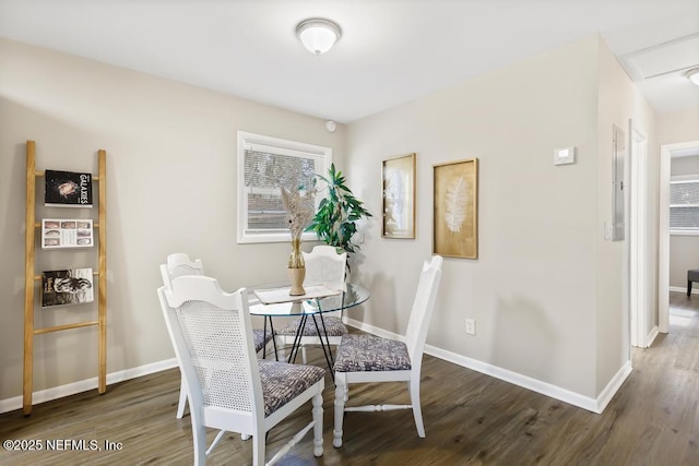 10625 Dodd Rd, Jacksonville, FL 32218 - dining space featuring baseboards and wood finished floors