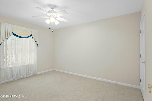 4261 Via Valencia Cir, Jacksonville, FL 32217 - interior space with baseboards, a ceiling fan, and carpet floors