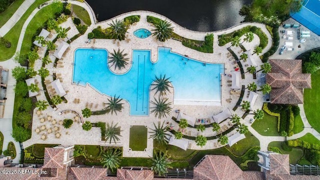 205 Clay Gully Trl, Ponte Vedra, FL 32081 - aerial view of a pool