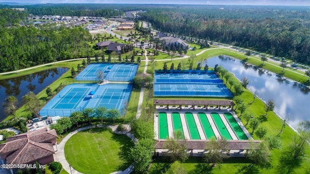 205 Clay Gully Trl, Ponte Vedra, FL 32081 - drone / aerial view of a heavily wooded area and a nearby body of water
