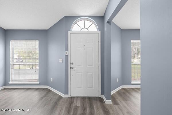 11978 Canterwood Dr, Jacksonville, FL 32246 - foyer featuring baseboards and wood finished floors