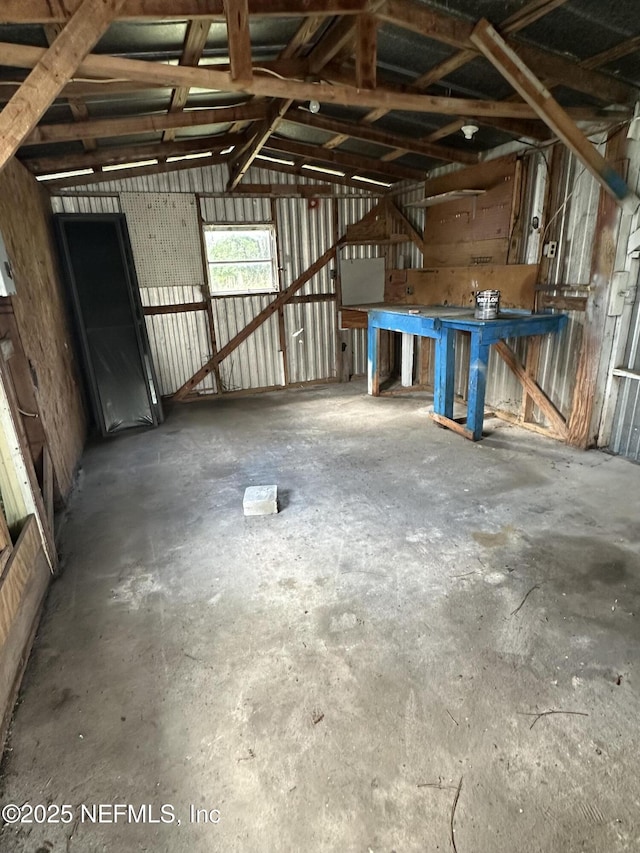 misc room featuring concrete flooring