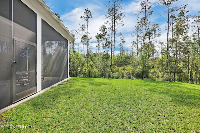 52 Sunshine Bass Ct, Ponte Vedra, FL 32081 - view of yard with a sunroom and fence