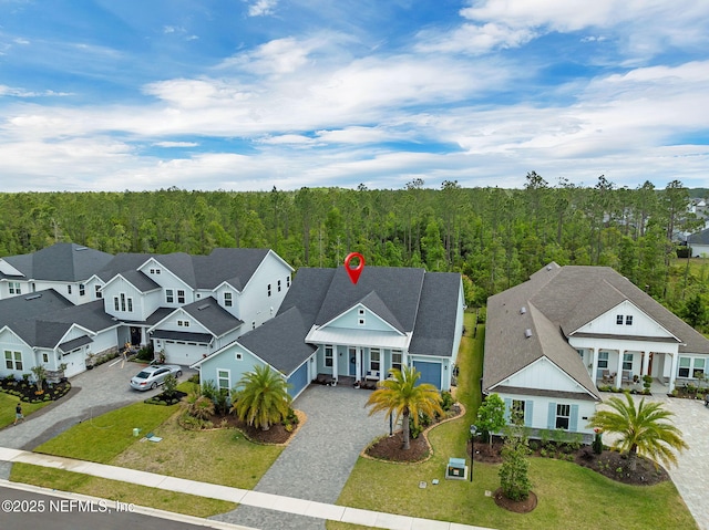 52 Sunshine Bass Ct, Ponte Vedra, FL 32081 - bird's eye view featuring a residential view and a view of trees
