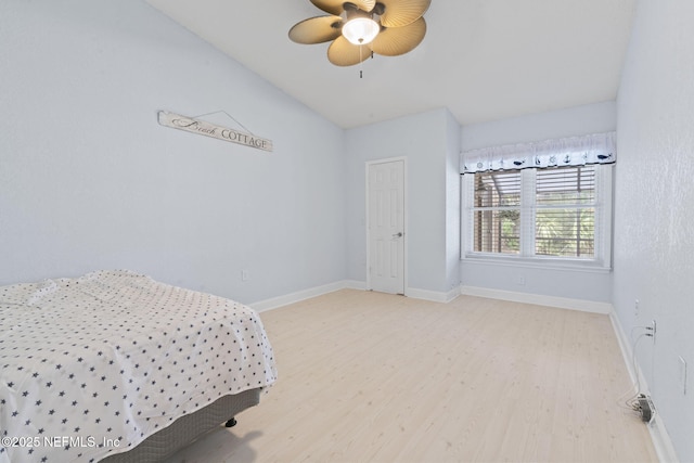 810 Sandpiper Ln, Ponte Vedra Beach, FL 32082 - bedroom with baseboards, a ceiling fan, and wood finished floors
