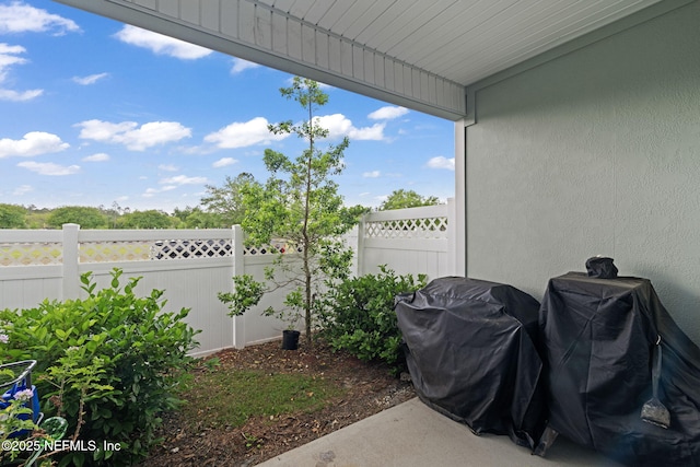3937 Oak Mill Rd, Orange Park, FL 32065 - view of patio / terrace featuring grilling area and fence