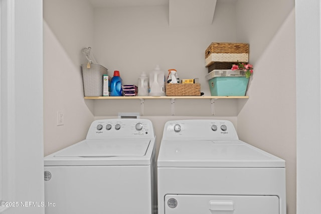 3937 Oak Mill Rd, Orange Park, FL 32065 - laundry room with laundry area and washing machine and dryer