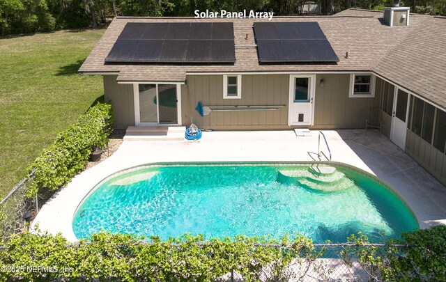 4147 Saunders Dr, Middleburg, FL 32068 - pool featuring a patio area and a yard