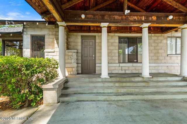 4215 Irvington Ave, Jacksonville, FL 32210 - doorway to property with covered porch