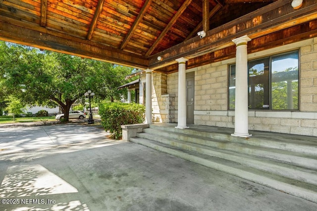 4215 Irvington Ave, Jacksonville, FL 32210 - view of patio / terrace featuring covered porch