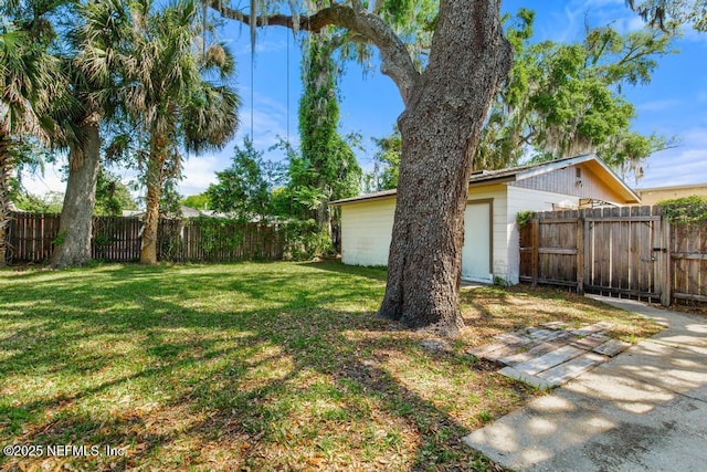 4215 Irvington Ave, Jacksonville, FL 32210 - view of yard featuring a fenced backyard