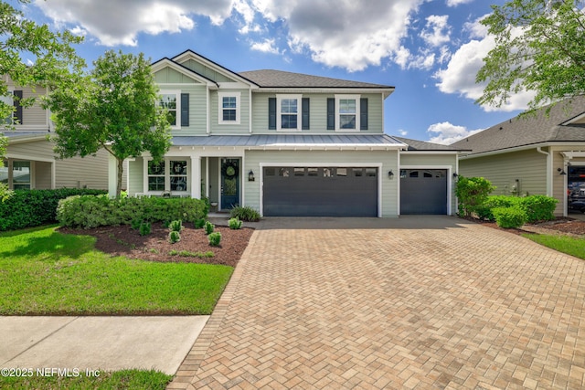 190 Palisade Dr, Saint Augustine, FL 32092 - view of front of home featuring a front lawn and decorative driveway