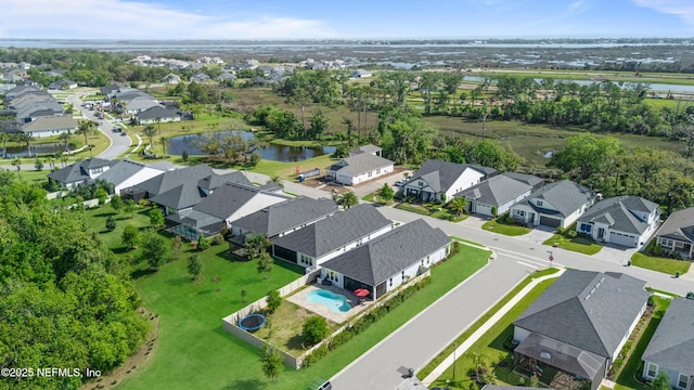 380 Maralinda Dr, Saint Augustine, FL 32095 - bird's eye view with a water view and a residential view