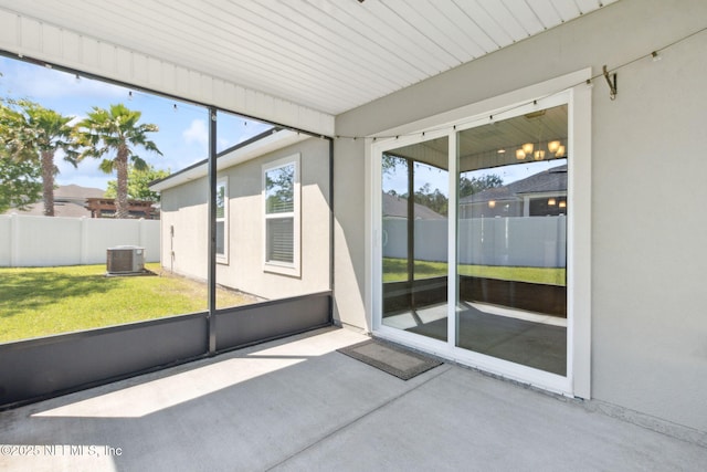 95210 Leafcrest Ct, Fernandina Beach, FL 32034 - view of unfurnished sunroom