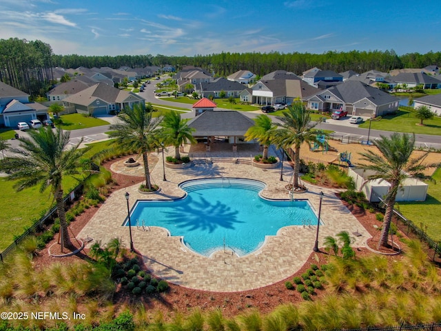 121 Oxford Estates Way, Saint Johns, FL 32259 - community pool with fence and a residential view