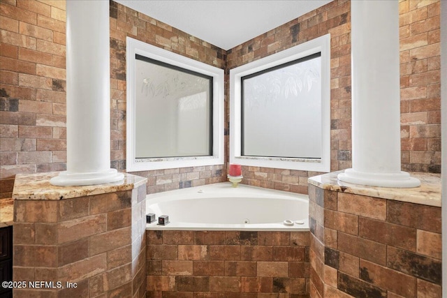 15 Dartmouth Trce, Ormond Beach, FL 32174 - full bathroom with vanity and a jetted tub