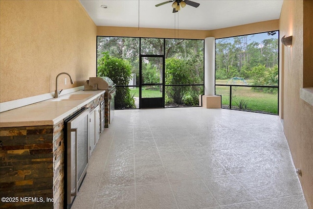 15 Dartmouth Trce, Ormond Beach, FL 32174 - sunroom / solarium with a healthy amount of sunlight and a sink