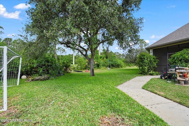 15 Dartmouth Trce, Ormond Beach, FL 32174 - view of yard with a sunroom