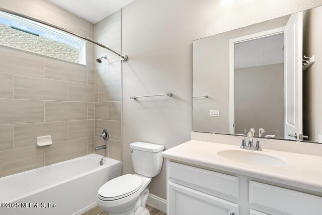 31 Tilden Ct, Saint Augustine, FL 32092 - full bathroom featuring toilet, shower / washtub combination, and vanity