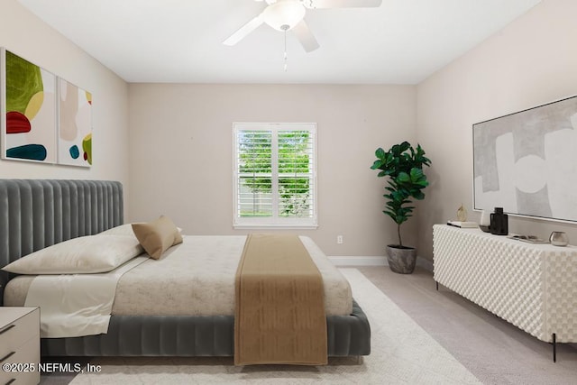 31 Tilden Ct, Saint Augustine, FL 32092 - bedroom with a ceiling fan, radiator heating unit, light carpet, and baseboards