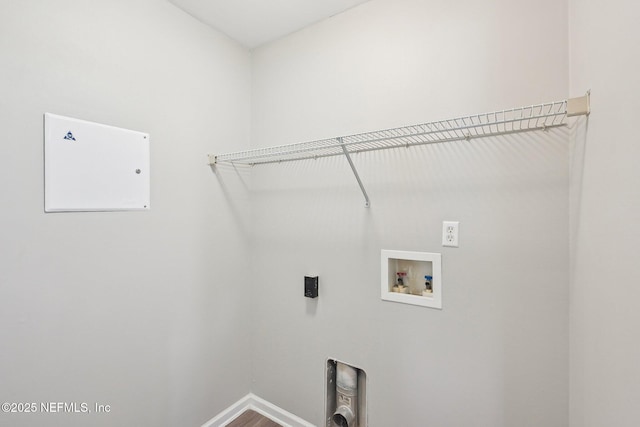 2734 Indigo Hills Ct, Jacksonville, FL 32221 - laundry area featuring baseboards, hookup for an electric dryer, laundry area, and washer hookup