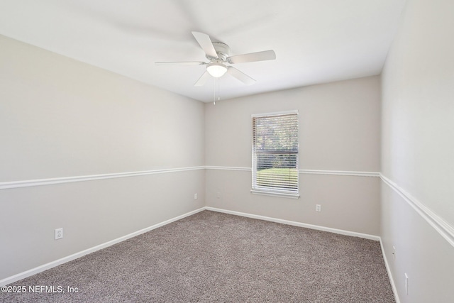 2734 Indigo Hills Ct, Jacksonville, FL 32221 - carpeted empty room featuring baseboards and ceiling fan