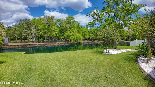 120 Oakwood Plantation Dr, Fleming Island, FL 32003 - view of yard with a water view and fence