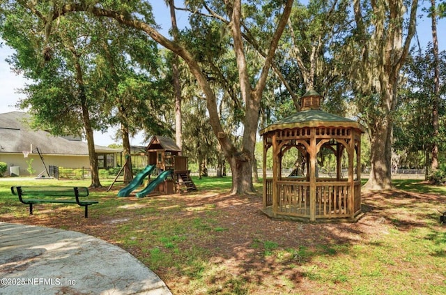 120 Oakwood Plantation Dr, Fleming Island, FL 32003 - community jungle gym with a gazebo