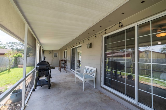 7876 Spanish Oaks Dr, Jacksonville, FL 32221 - view of patio / terrace with fence and area for grilling