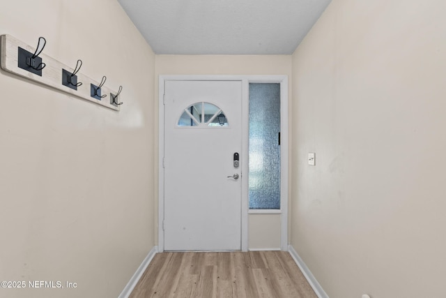 7876 Spanish Oaks Dr, Jacksonville, FL 32221 - doorway to outside with light wood-style flooring and baseboards