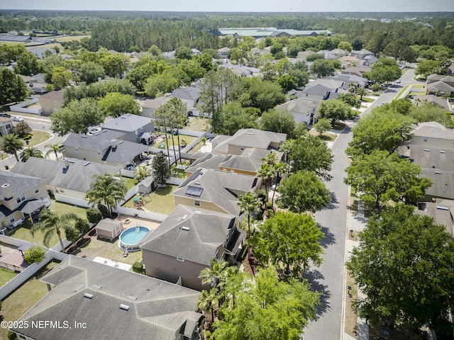 bird's eye view featuring a residential view