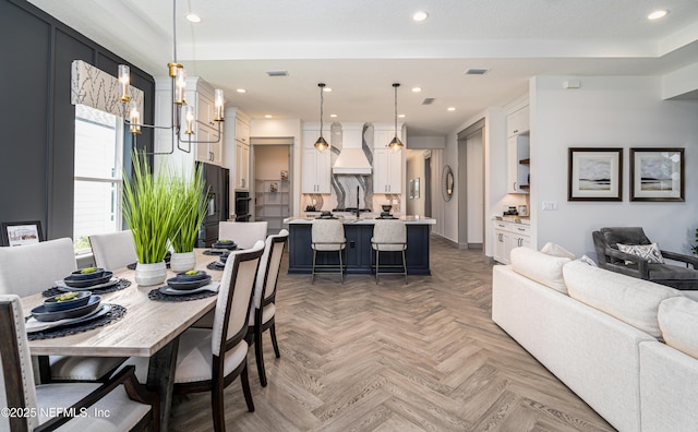 367 Maralinda Dr, Saint Augustine, FL 32095 - dining area with recessed lighting, visible vents, and baseboards