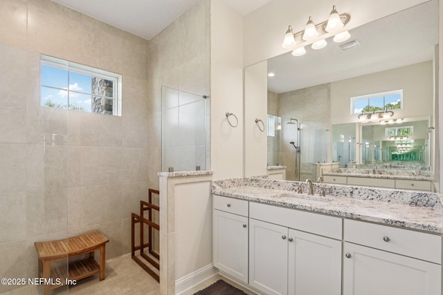 95566 Amelia National Pkwy, Fernandina Beach, FL 32034 - full bathroom featuring walk in shower and vanity