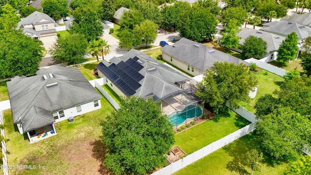 80 St Croix Island Dr, Saint Augustine, FL 32092 - aerial perspective of suburban area featuring a pool area