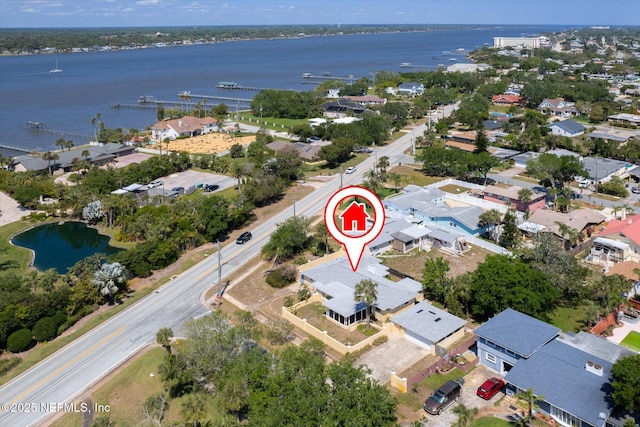 1800 N Halifax Ave, Daytona Beach, FL 32118 - birds eye view of property with a residential view and a water view