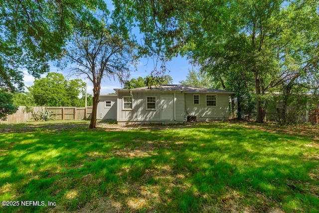 6504 Brandemere Rd S, Jacksonville, FL 32211 - back of house with a yard and a fenced backyard