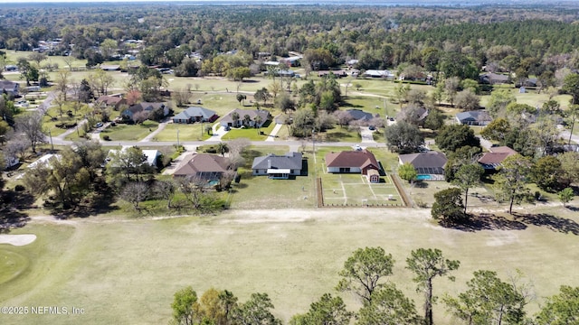 4565 SE 3rd Pl, Keystone Heights, FL 32656 - birds eye view of property featuring a wooded view and a residential view