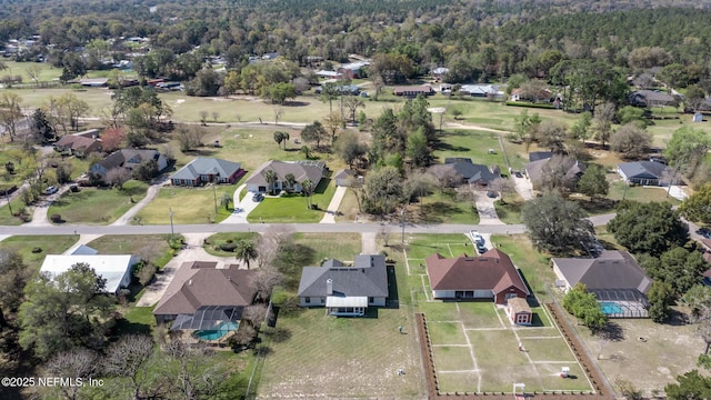4565 SE 3rd Pl, Keystone Heights, FL 32656 - drone / aerial view with a wooded view and a residential view