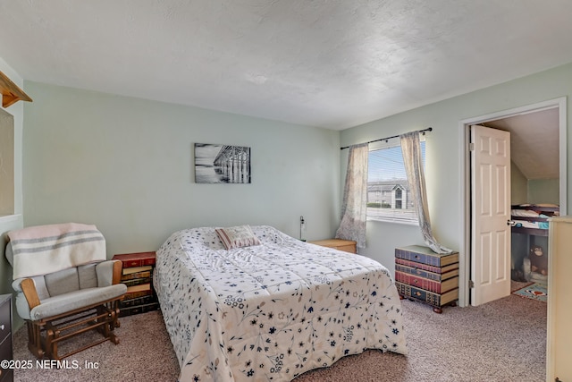 bedroom featuring carpet