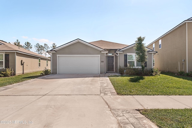 2916 Duck Hollow Ln, Green Cove Springs, FL 32043 - view of front facade featuring an attached garage, concrete driveway, and a front yard