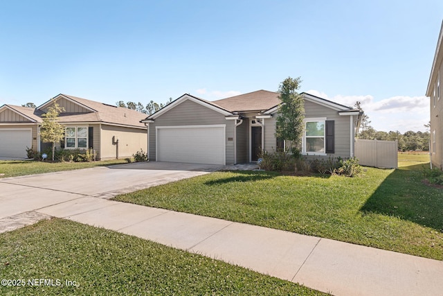 2916 Duck Hollow Ln, Green Cove Springs, FL 32043 - ranch-style home featuring an attached garage and concrete driveway