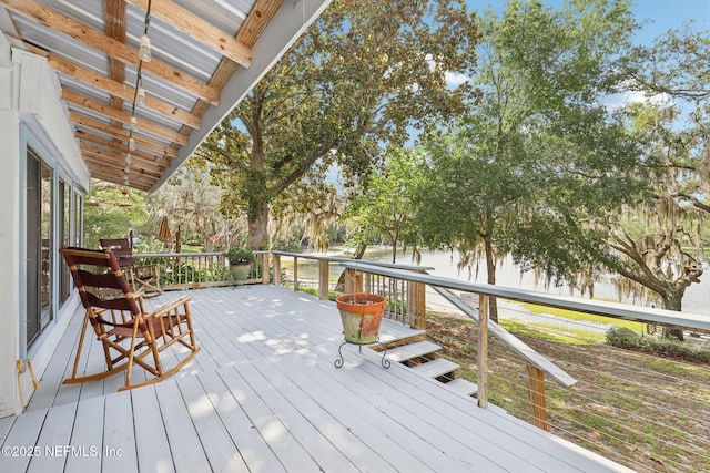 6470 Brooklyn Bay Rd, Keystone Heights, FL 32656 - view of wooden deck