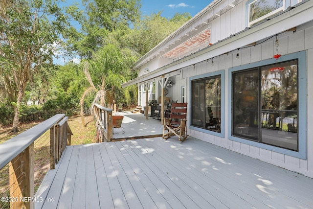 6470 Brooklyn Bay Rd, Keystone Heights, FL 32656 - view of wooden deck