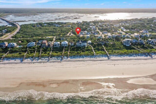 6698 A1A S, Saint Augustine, FL 32080 - aerial perspective of suburban area with expansive beach
